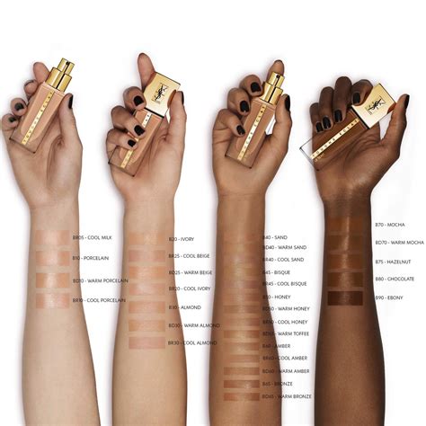 ysl touche eclat foundation bd 20|YSL touche eclat colour chart.